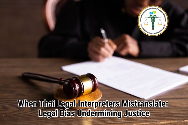 When Thai Legal Interpreters Mistranslate Legal Bias Undermining Justice