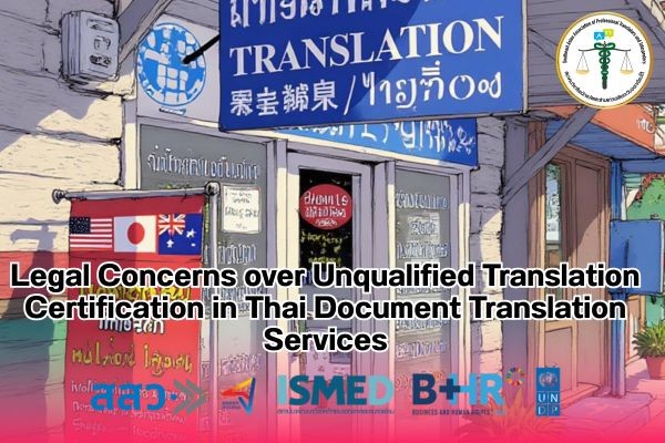 Legal Concerns over Unqualified Translation Certification in Thai Document Translation Services