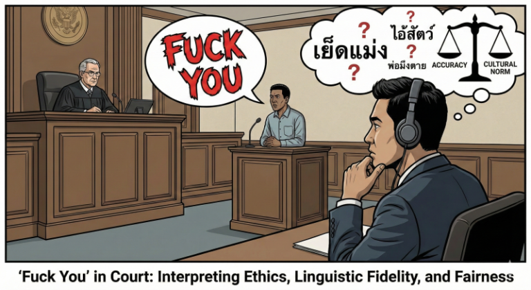 Fuck You in Court Why Interpreters Should Not Translate It as Yed Maeng Interpreting Ethics Linguistic Fidelity and Fairness in Judicial Proceedings