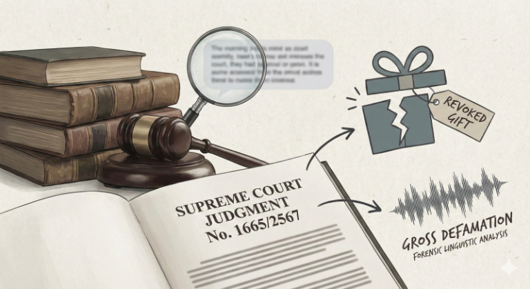 Defamation Ingratitude Gift Revocation FL Study of SCJ No. 16652567