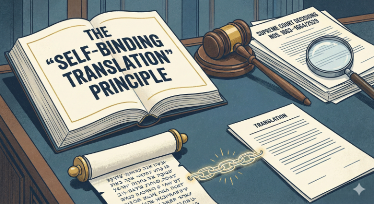 Self Binding Translations in Thai Courts SCJ 1663–16642529