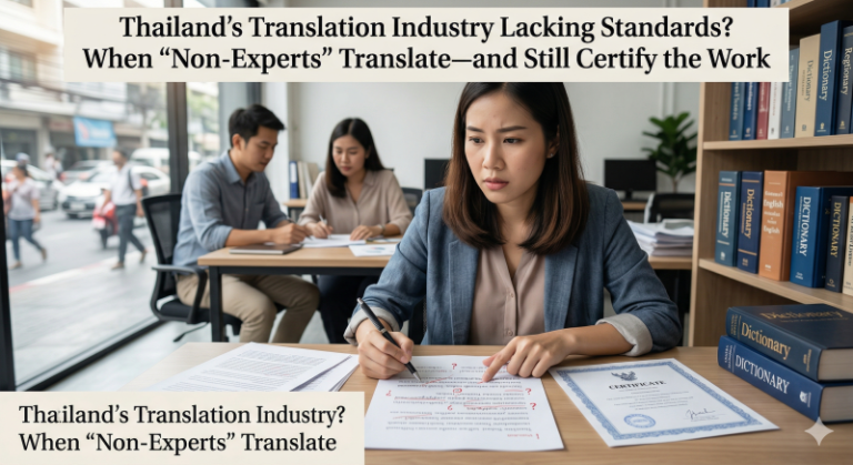 Is Thailands Translation Industry Lacking Standards