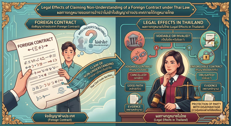 Legal Effects of Claiming Non Understanding of a Foreign Contract under Thai Law