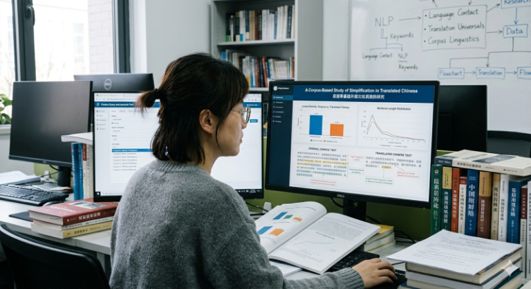 A Corpus Based Study of Simplification in Translated Chinese