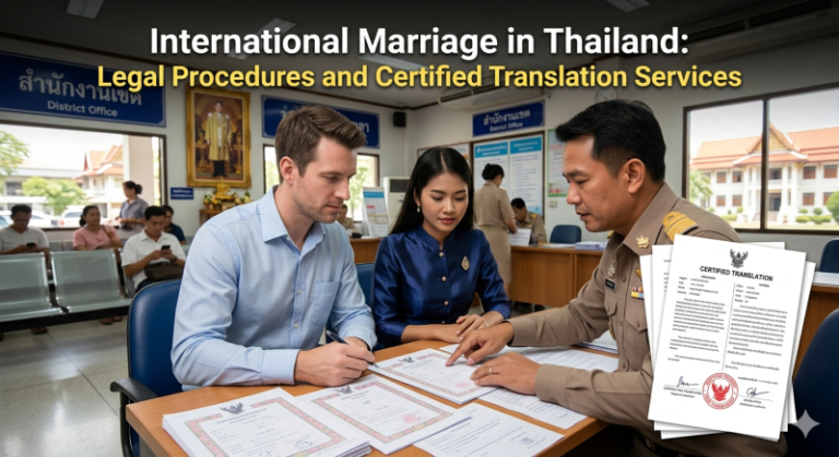 International Marriage in Thailand Legal Procedures and Certified Translation Services